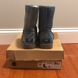 Classic Short Ugg boot - washed denim
